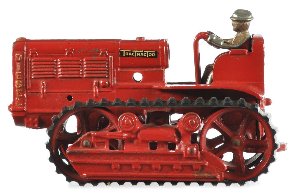 Lot 166: International Red TracTractor Arcade Cast Iron