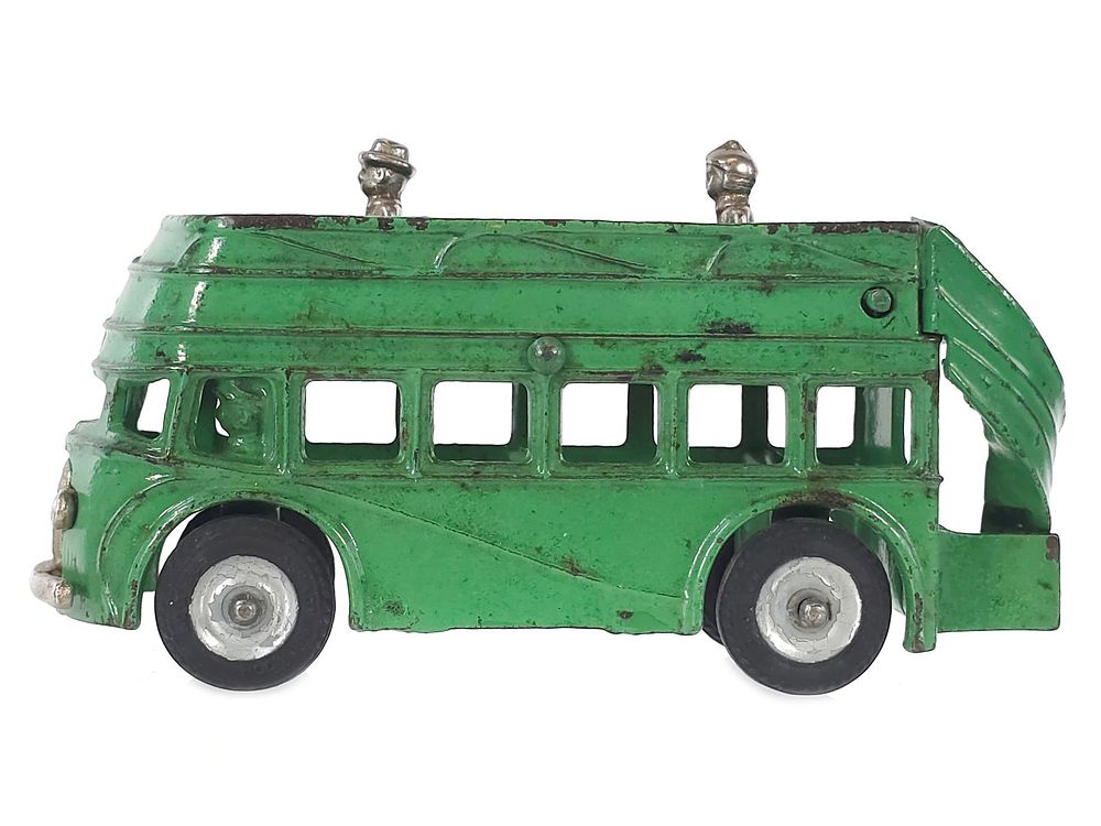 Lot 188: Arcade Cast Iron Bus with Riders in Green