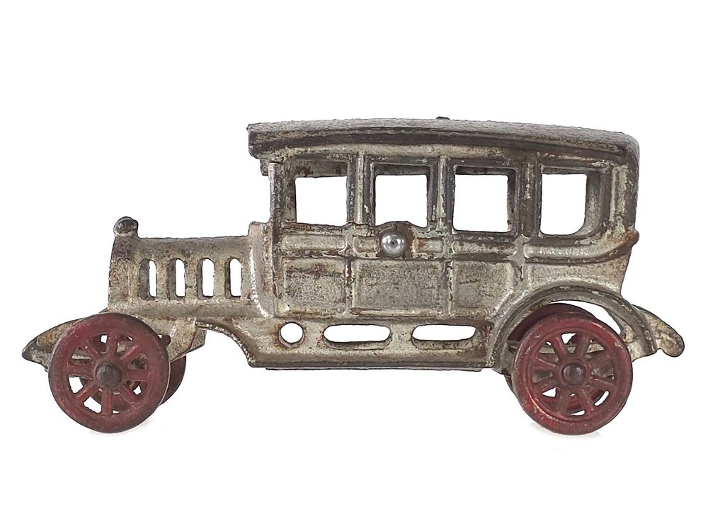 Lot 204: Silver Hubley Taxi Sedan Cast Iron