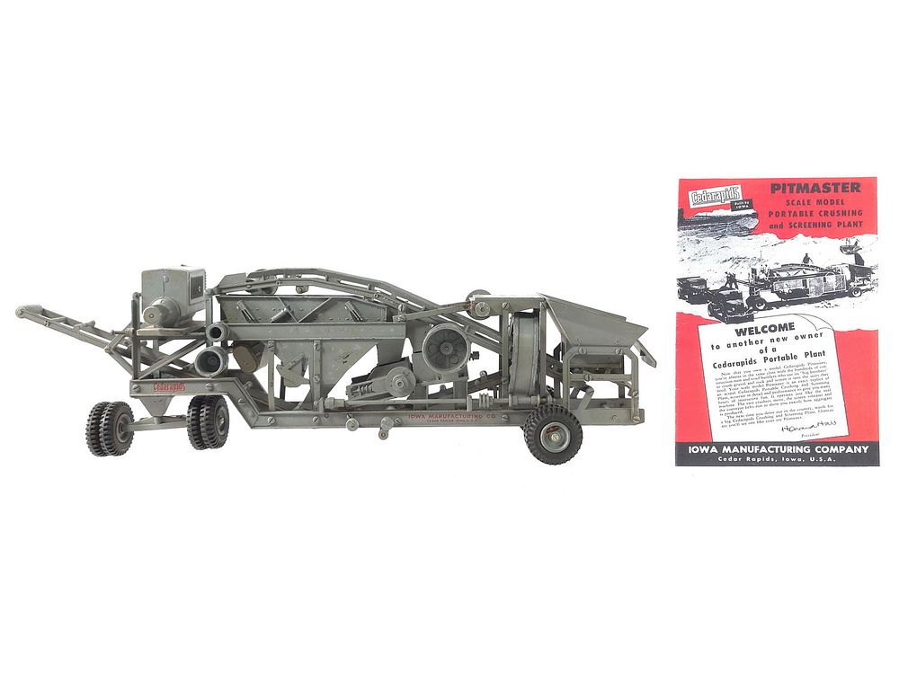Lot 216: Rock Crushing Machine Cedar Rapids Pitmaster Ca. 1952