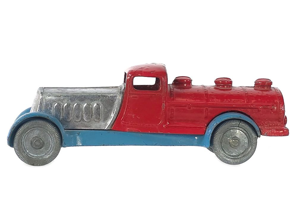Lot 230: Streamlined Solido Gas Truck with Plated Grille 1930s