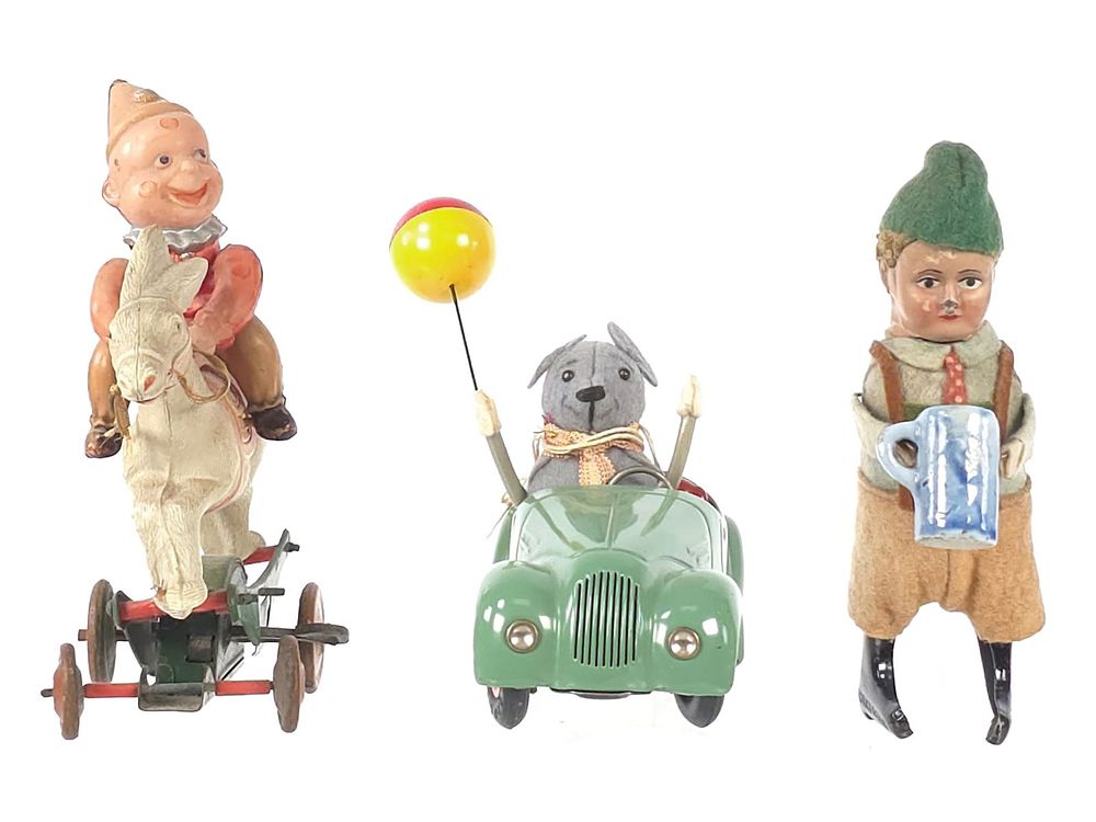Lot 239: (3) Schuco Beer Drinker, Sonny 2005, & Japanese Clown