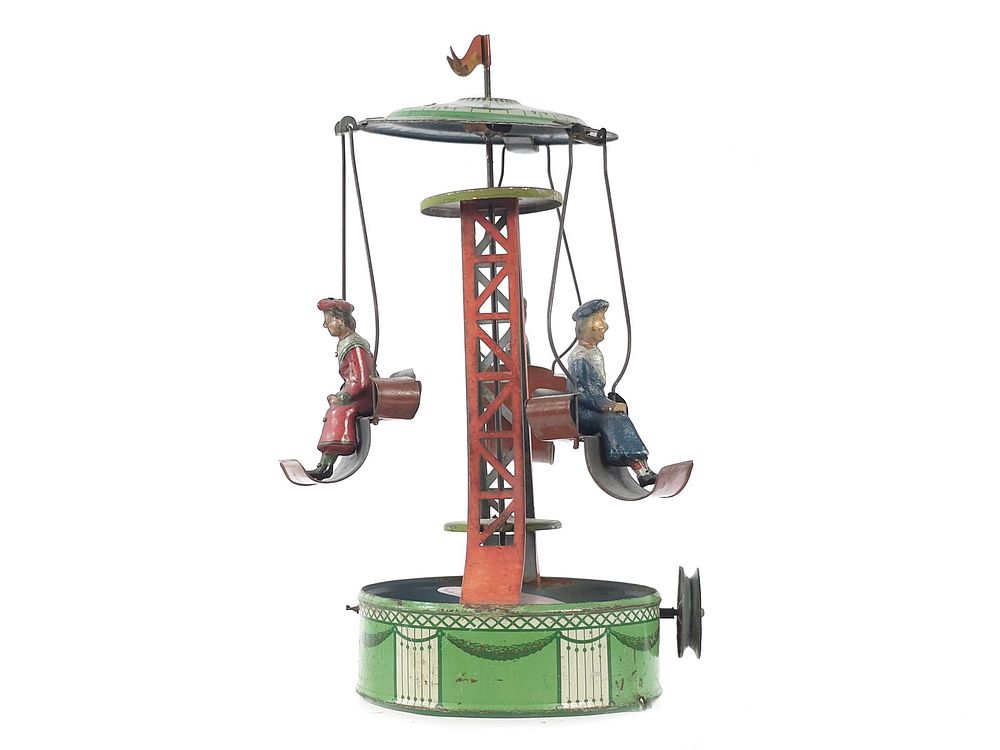 Lot 246: Mohr & Krauss ca. 1910 Flying Carousel Steam Toy