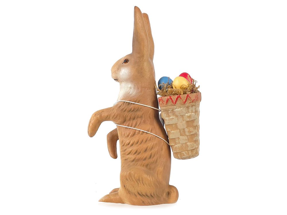 Lot 256: Large Marolin German Papiermache Easter Rabbit