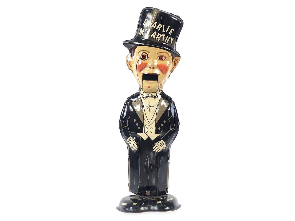 Lot 258: Marx Charlie McCarthy Tin Litho Windup Walker Toy