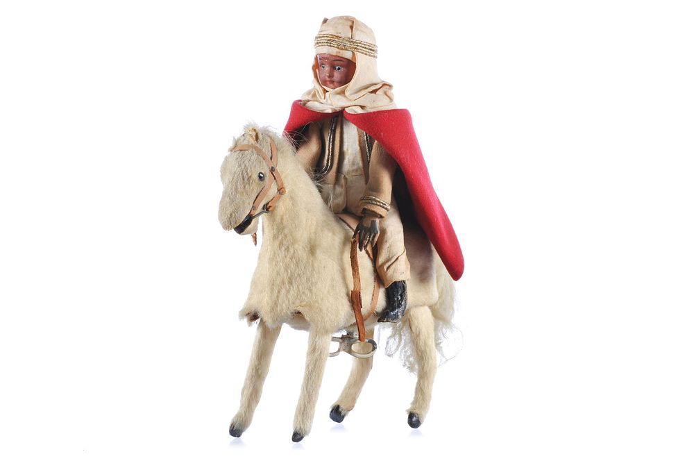 Lot 268: French ca. 1880s Mechanical Arab Horseman on Horse