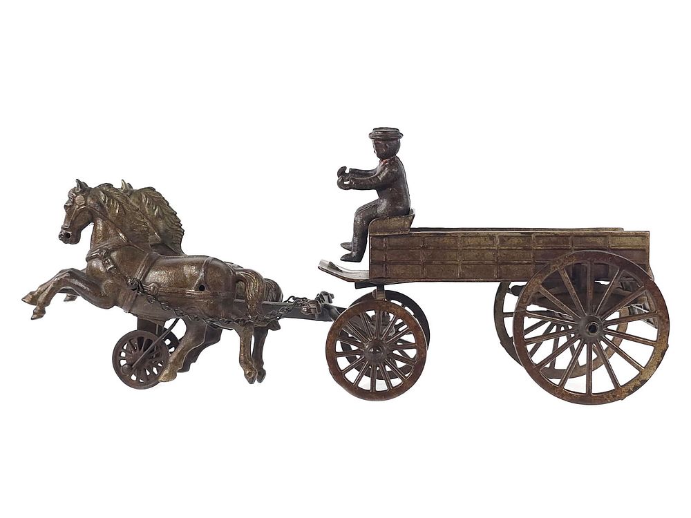 Lot 306: Shimer Cast Iron Grocery Wagon