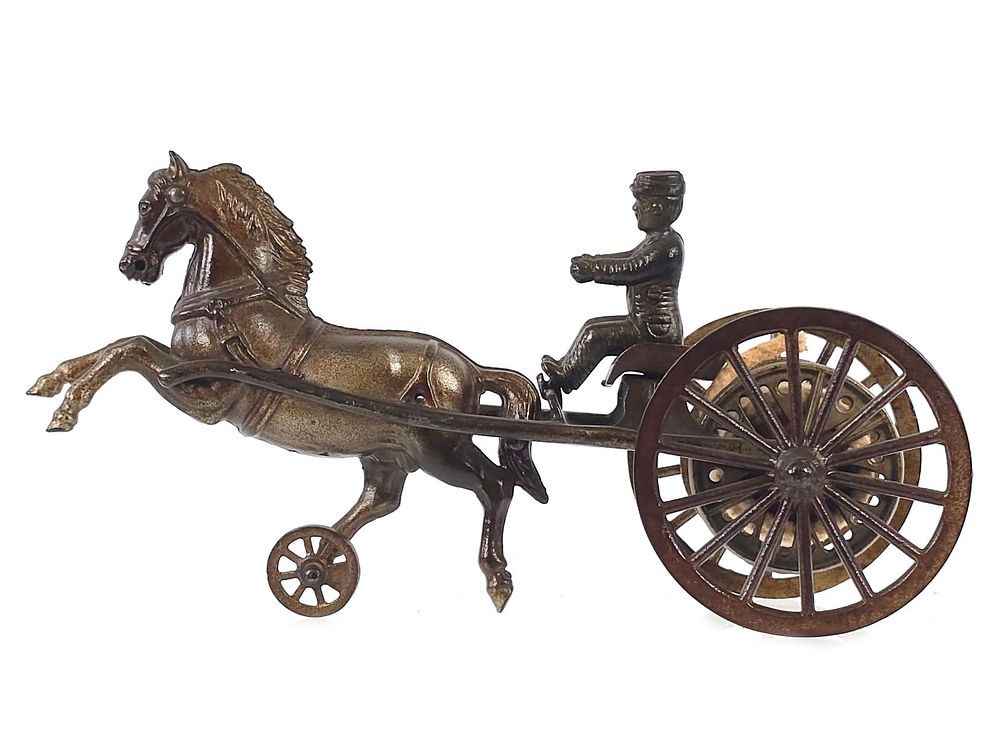 Lot 313: Sculptural Shimer Fire Hose Reel Cast Iron