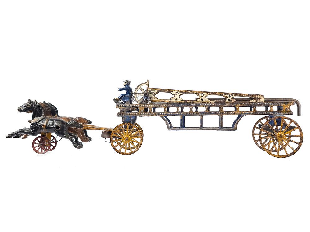 Lot 326: Hubley Blue Fire Water Tower Cast Iron