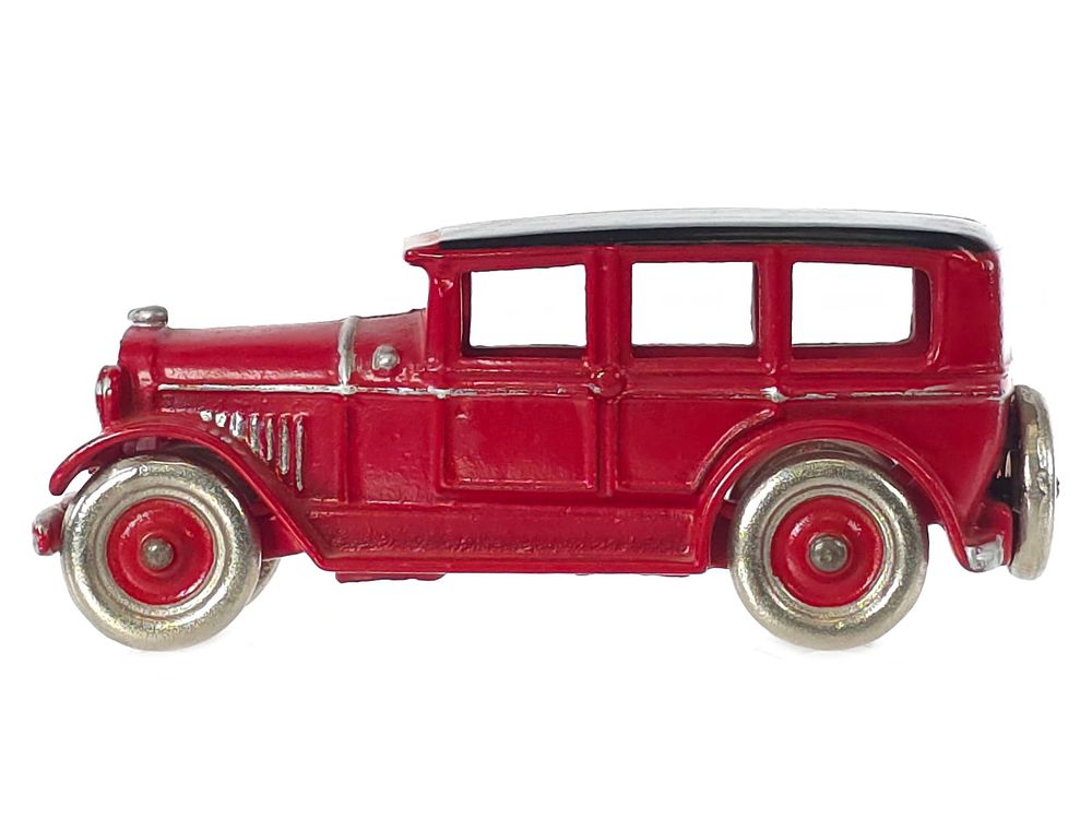Lot 331: Red Dent Toys Cast Iron Sedan