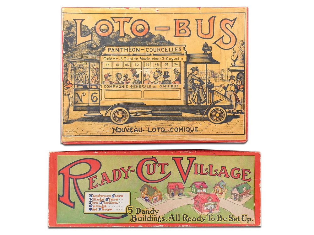Lot 347: (2) Loto-Bus Game and Ready Cut Village