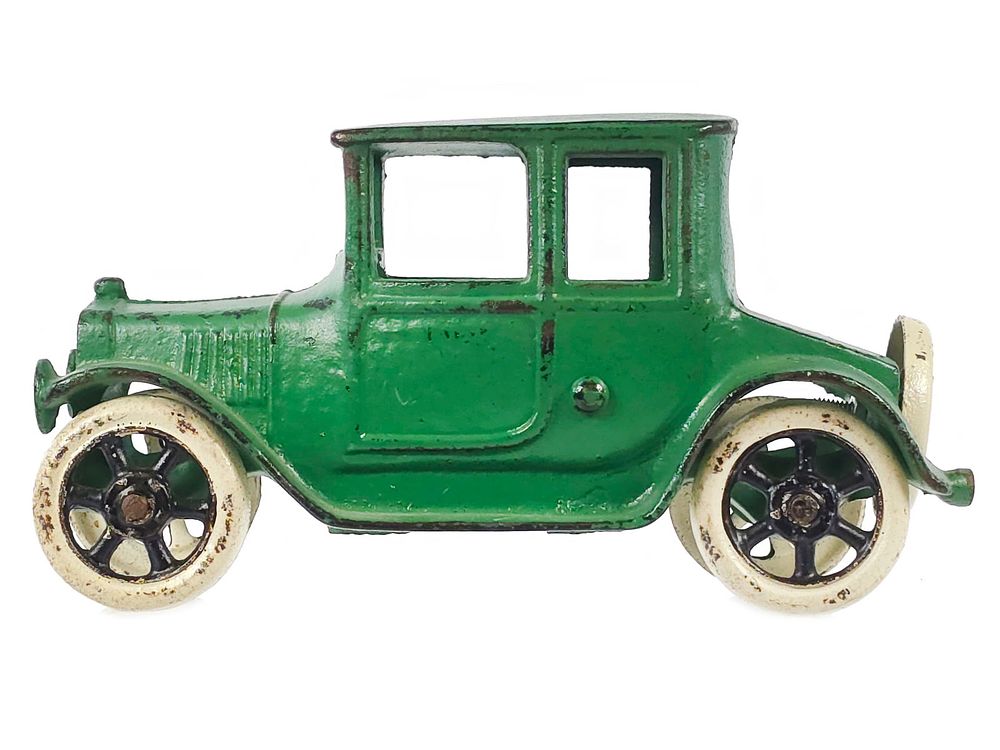 Lot 351: Green Grey Iron Ford Model T Coupe Cast Iron