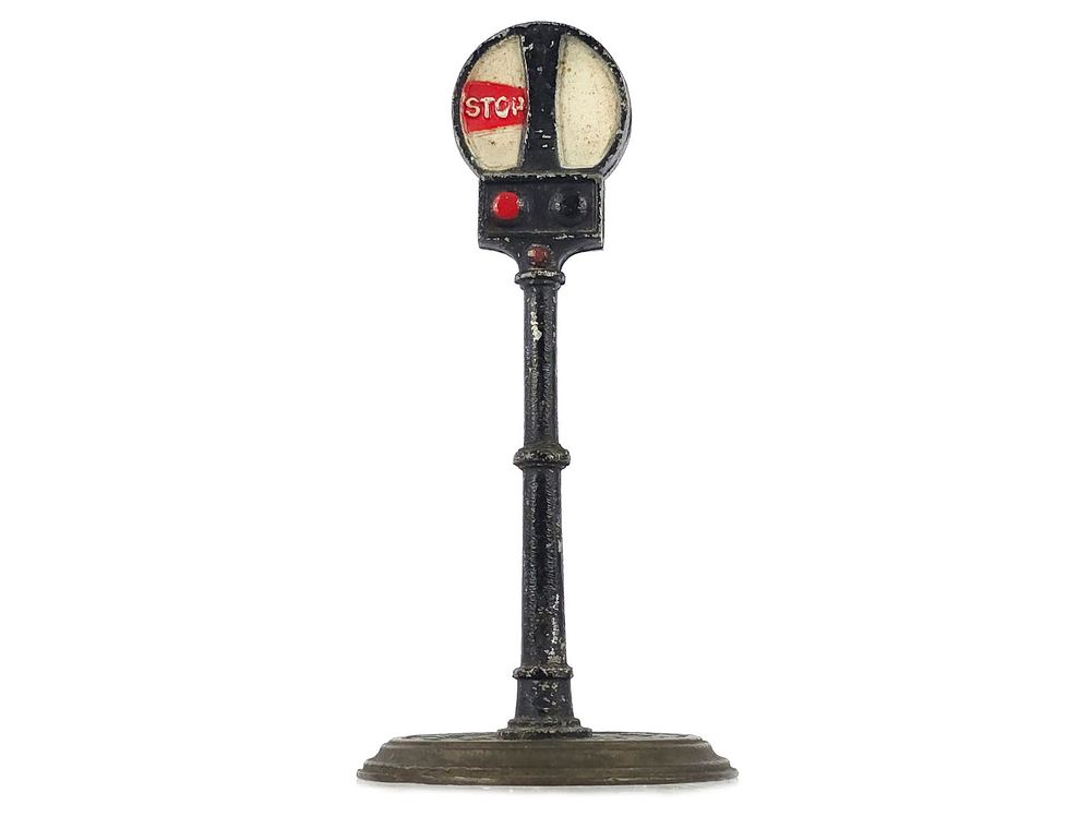 Lot 375: Pasadena Traffic Signal Iron Advertising Sign