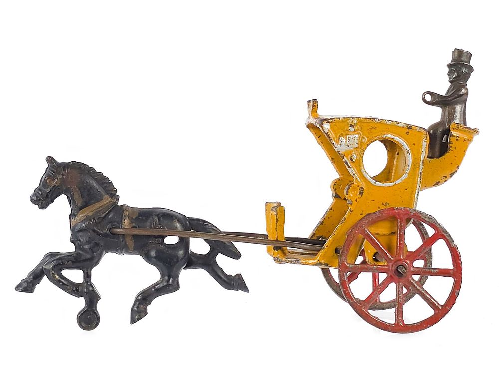 Lot 382: Hubley No. 642 Hansom Cab Cast Iron