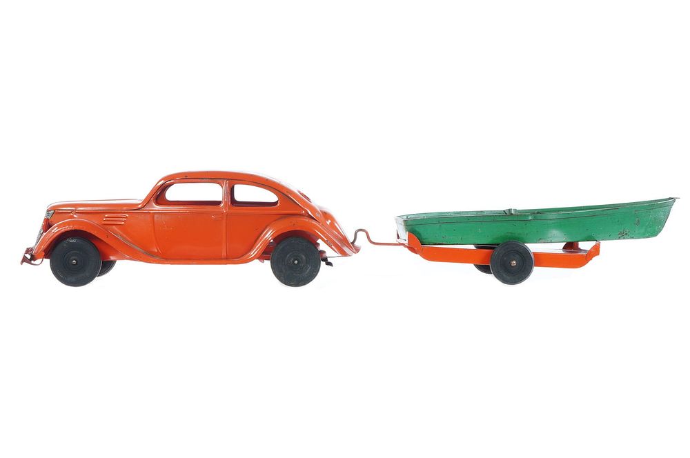 Lot 402: Kingsbury Ford & Boat Trailer Steel Windup