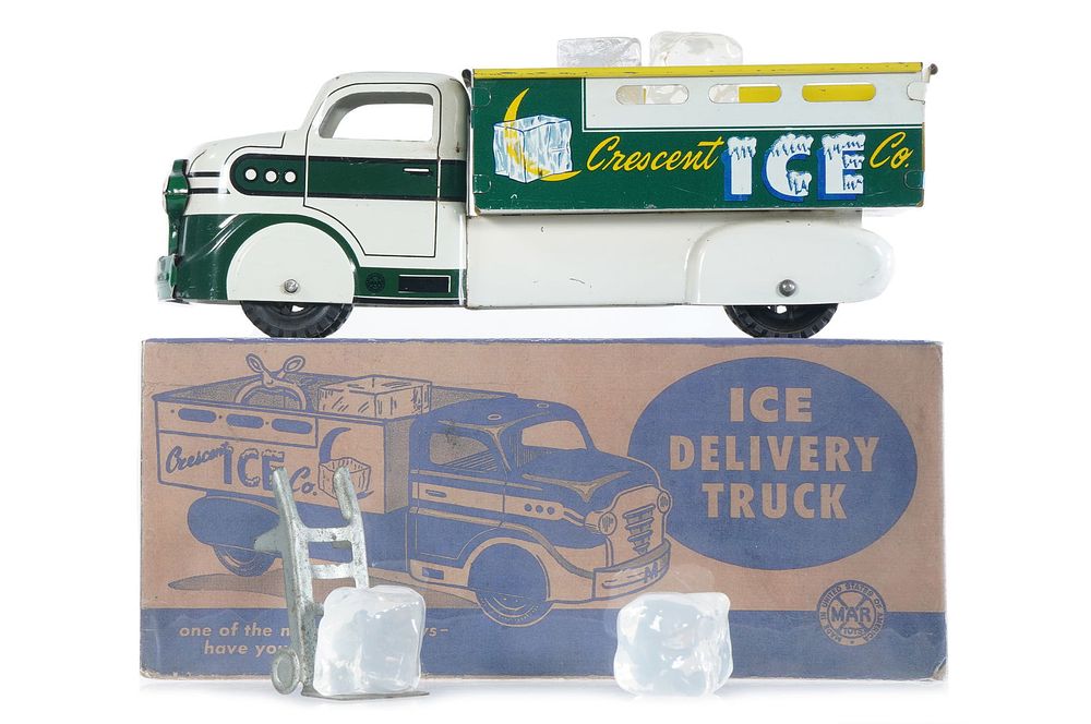 Lot 409: Boxed Crescent Ice Truck by Marx USA