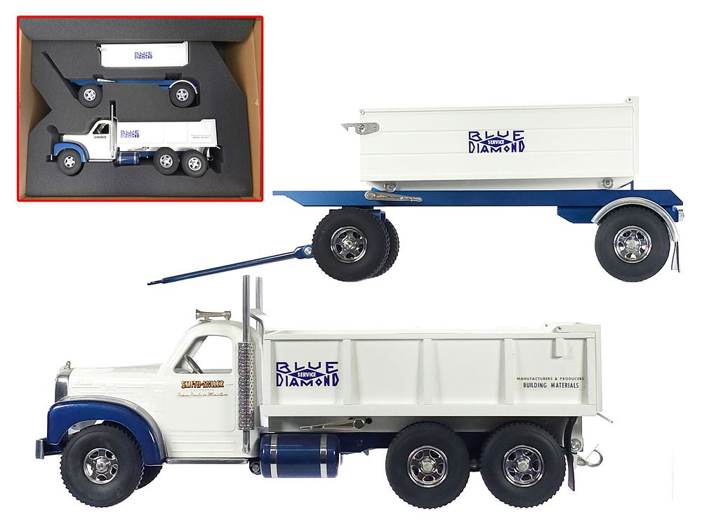 Lot 482: Fred Thompson and Smith Miller Blue Diamond Truck and Trailer Set