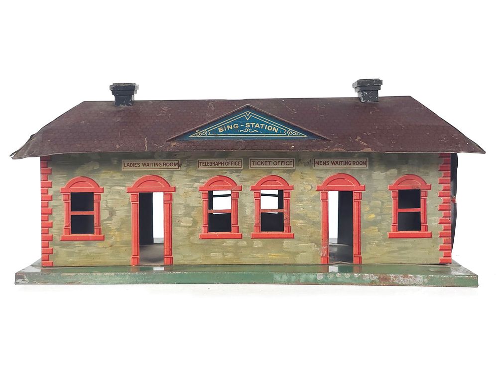 Lot 282: Large Bing Tin Train Station, U.S.