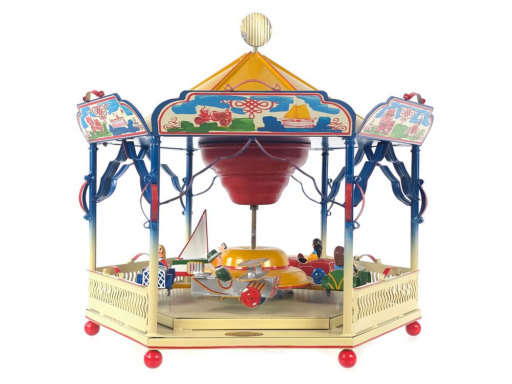 Lot 283: Tucher and Walther German Tin Merry-go-Round
