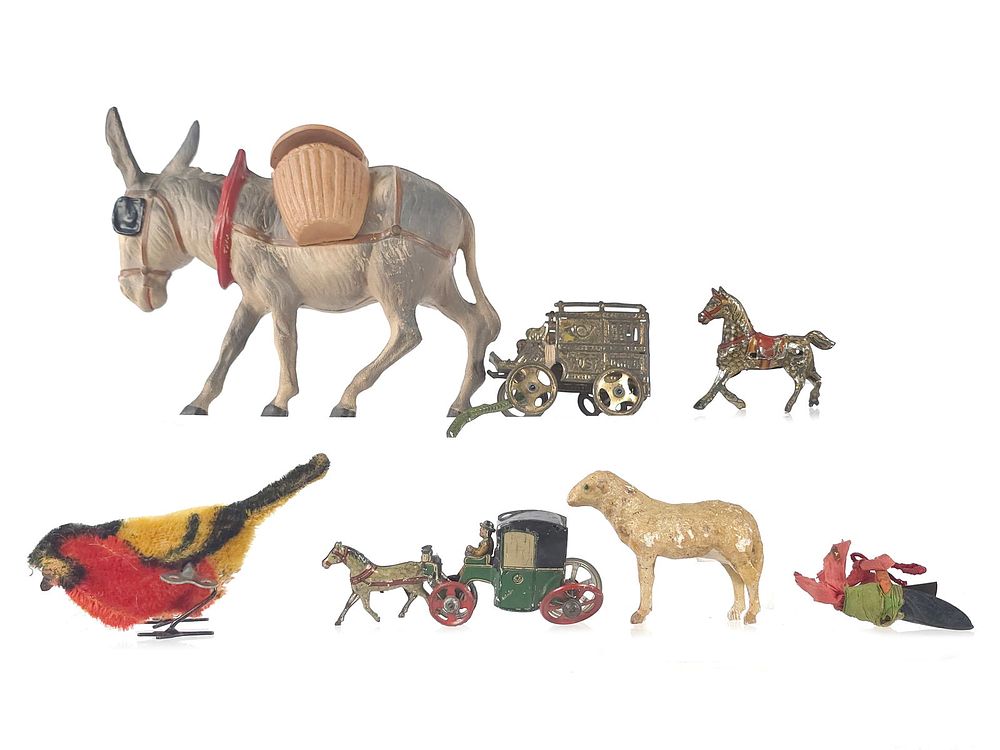 Lot 286: (7) Fanciful Animal and Penny Toys