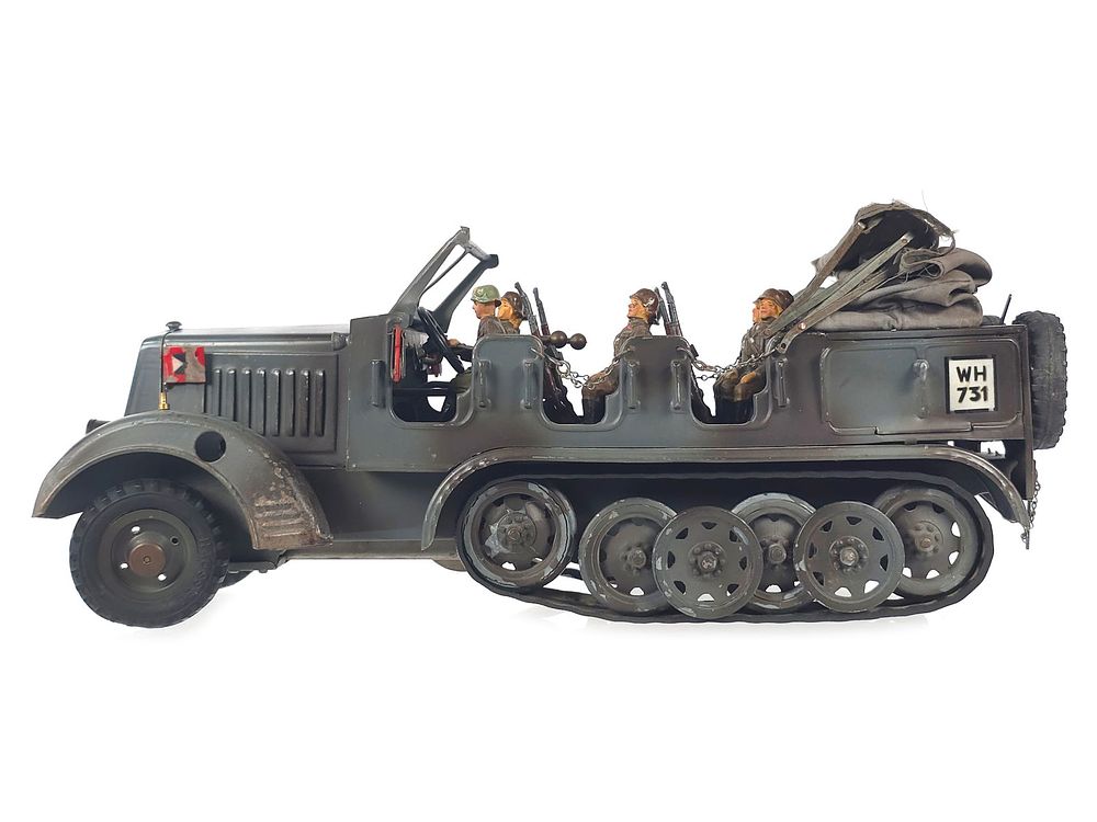 Lot 288: World War II Hauser Half Track Zugmaschine Tin Windup