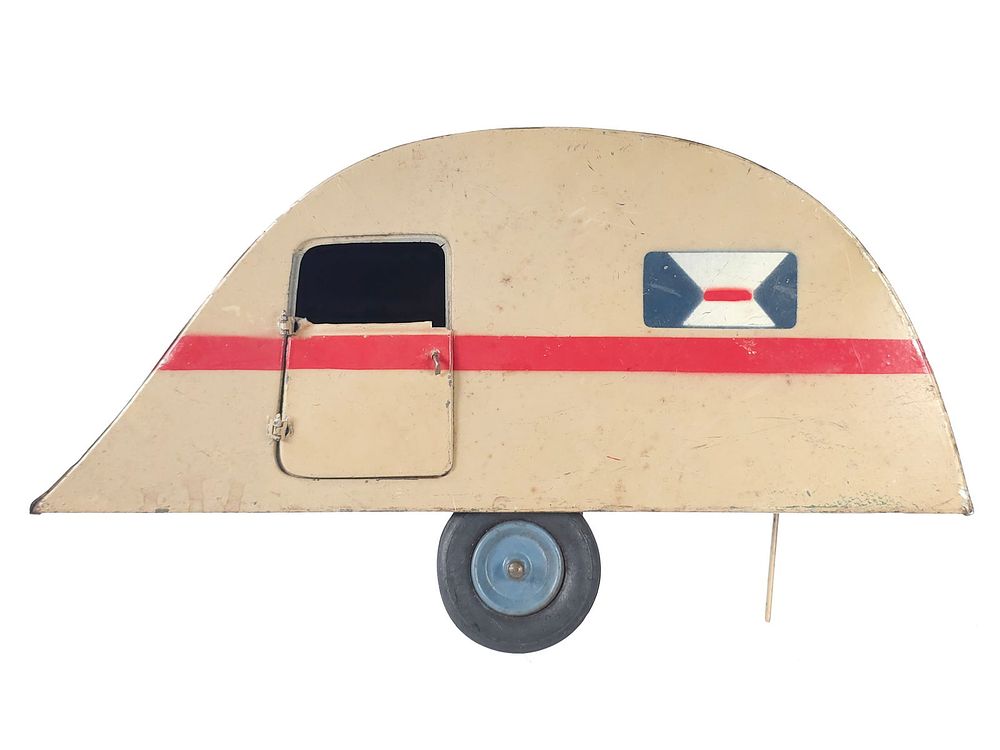 Lot 292: Unusual Citroen Camper Tin Trailer in Tan