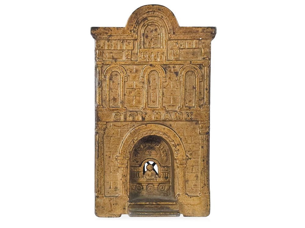 Lot 436: North & Judd City Bank with Teller ca. 1885 Deep Version