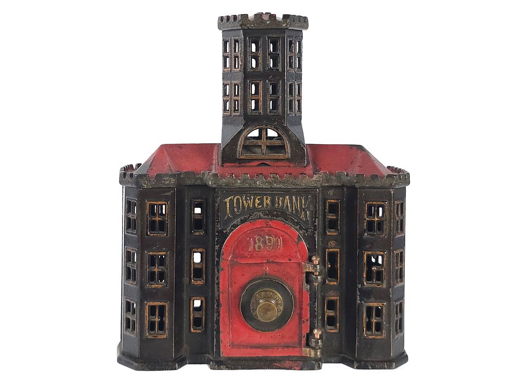 Lot 447: Kyser & Rex ca. 1890 Tower Bank No. 475 Still Bank