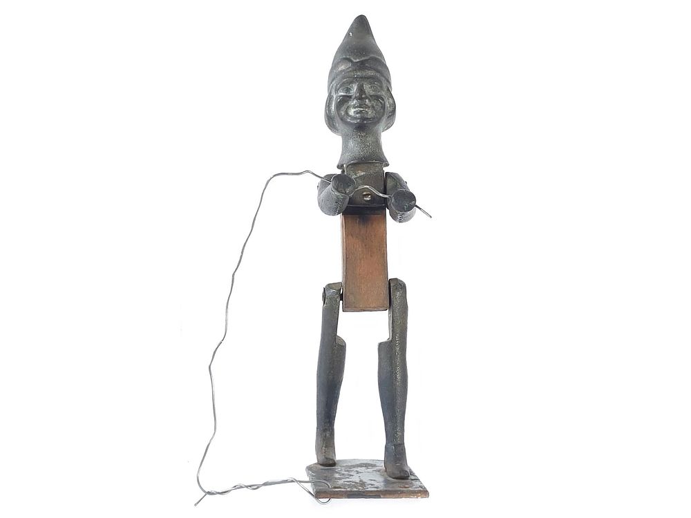 Lot 456: Cretor's Corn Poppers Cast Iron Popcorn Wagon Man