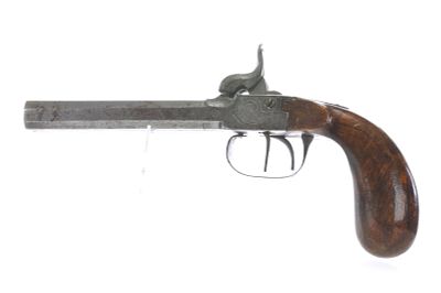 Belgian Percussion Pistol .40 Caliber. Belgian percussion pistol chambered in .40 caliber. The 
