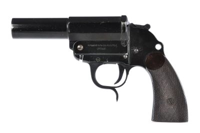 Walther German Nazi Blued Flare Gun for Marine Use. World War II marked German flare gun with 