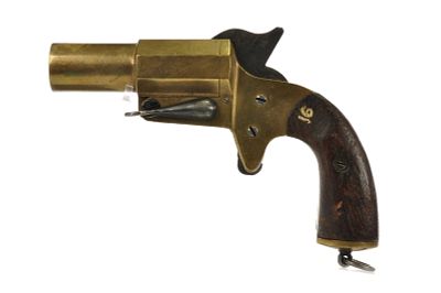 Very Pistol Brass 25mm/1" Flare Gun. Very pistol brass 25mm/1" flare gun by A.H. Fox Gun Co. 