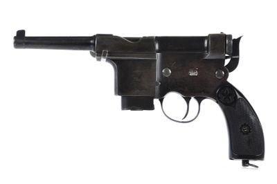 Charola Y Anitua 7mm M1897. 1903-1905 Charola y Anitua Model 1897 pistol chambered in 7mm, with 
