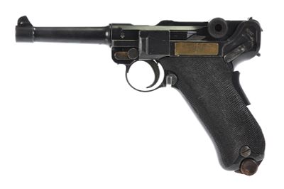 DWM Luger P08. 1925 DWM Luger P08, Dutch marked with "St-Inf.IX." The action functions properly 