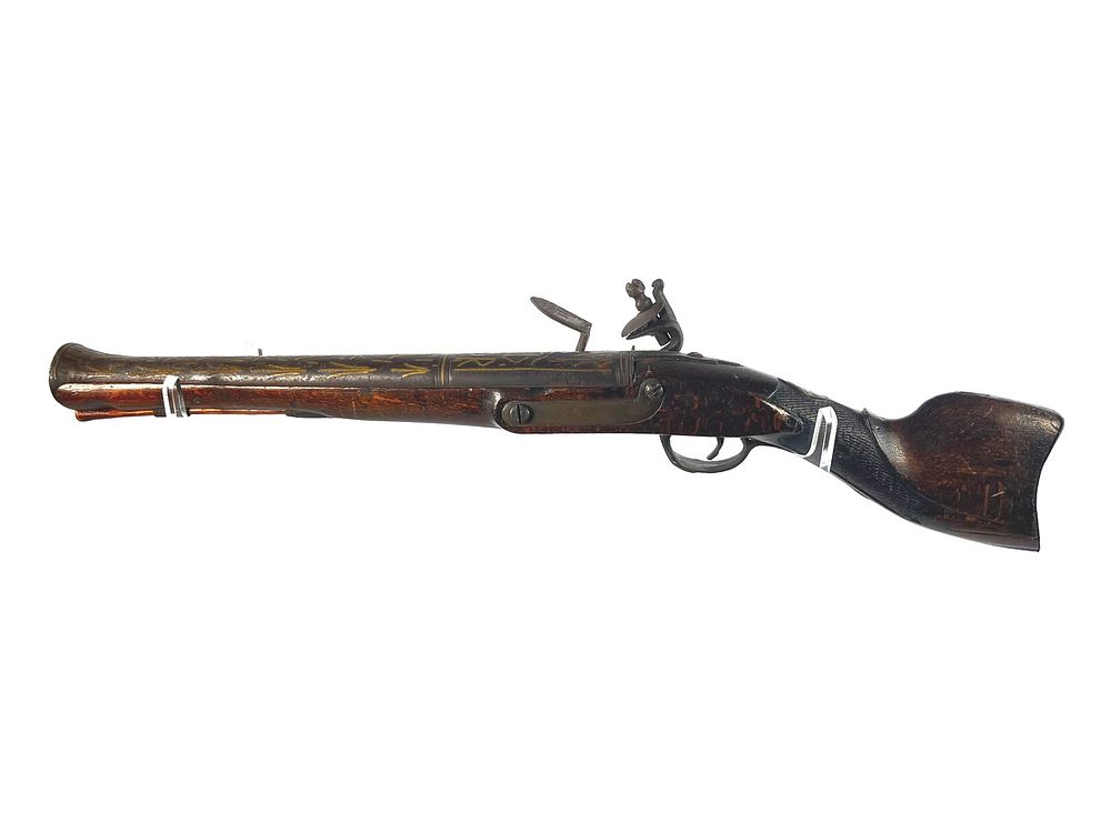 Lot 160: Moroccan Style Blunderbuss with Golden Inlays