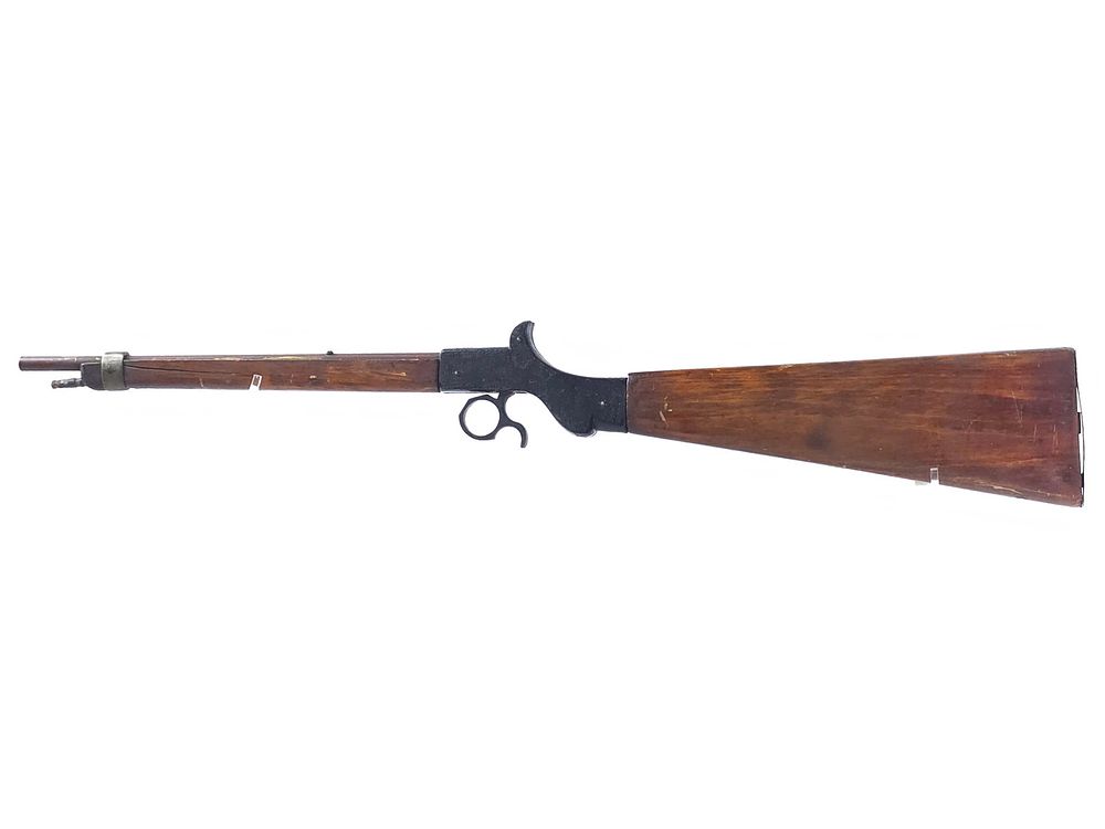 Lot 161: Kid-Sized Training Gun Wood & Cast Iron