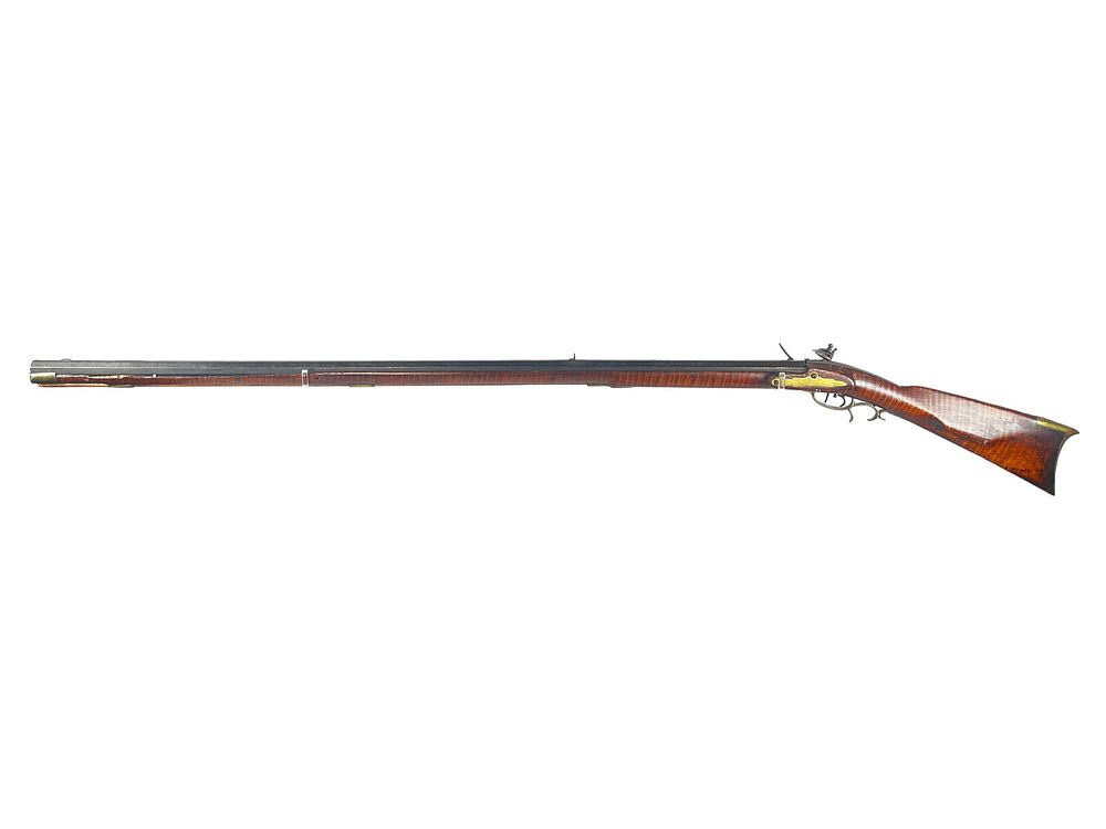 Lot 173: C. Richwine Flintlock Kentucky Rifle