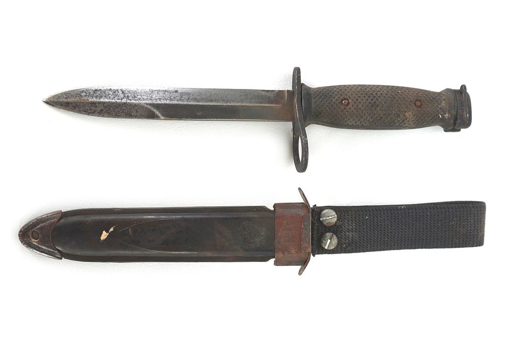 Lot 277: Philippines M7 Bayonet & Scabbard AFP
