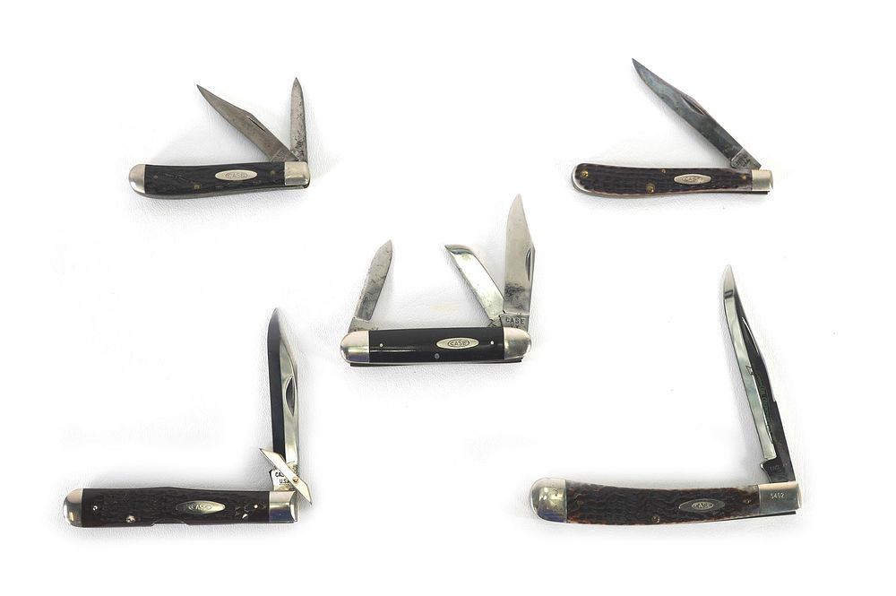 Lot 280: (5) Case Brand Pocket Knives Lot
