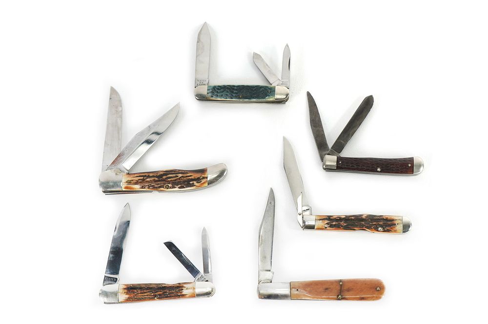 Lot 281: (6) Case Brand Pocket Knives Group