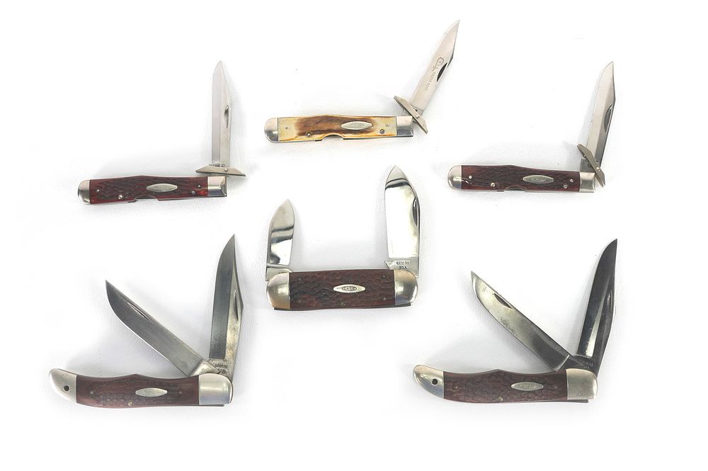 Lot 282: (6) Case Brand Pocket Knives Lot