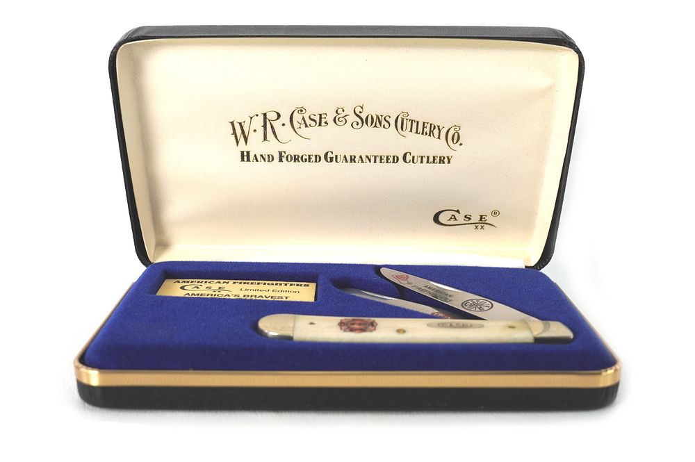 Lot 286: Case Brand Pocket Knife America’s Firefighters in Custom Case
