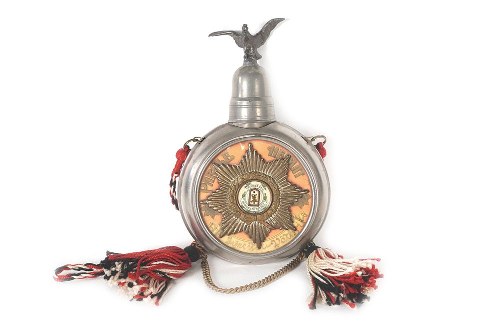 Lot 311: Pre-WWI German Souvenir Military Officer Flask
