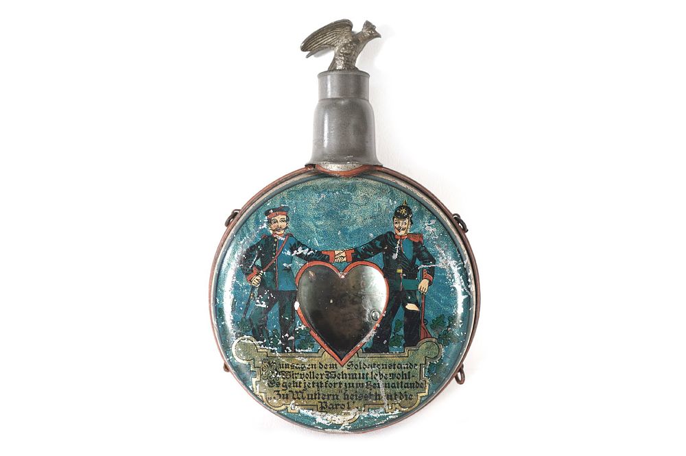 Lot 320: Pre-WWI German Sweetheart Military Flask