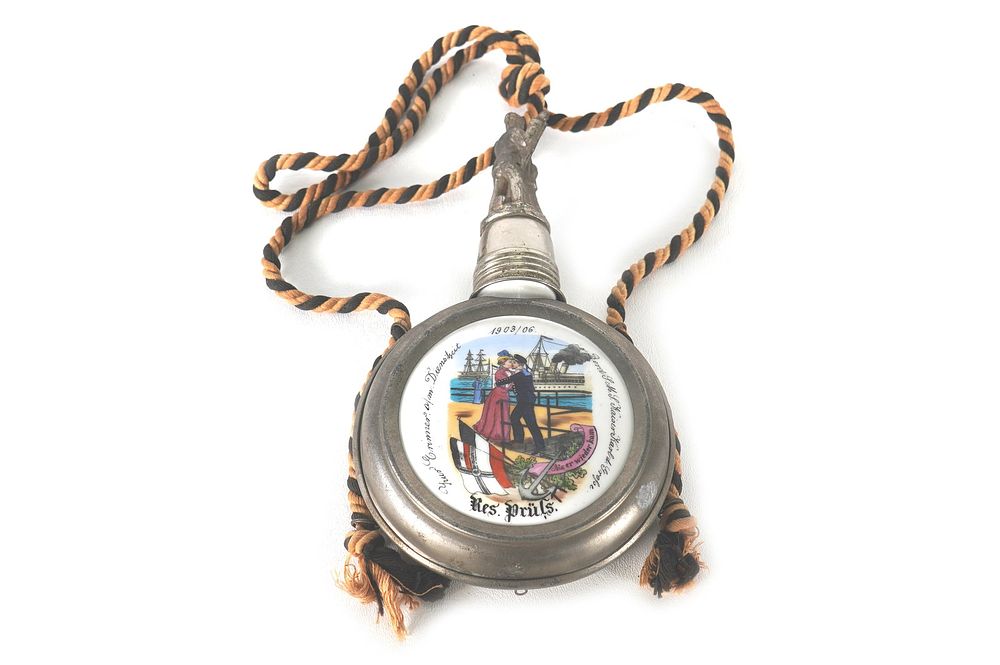 Lot 327: 1903-1906 Pre-WWI Imperial German Naval Flask