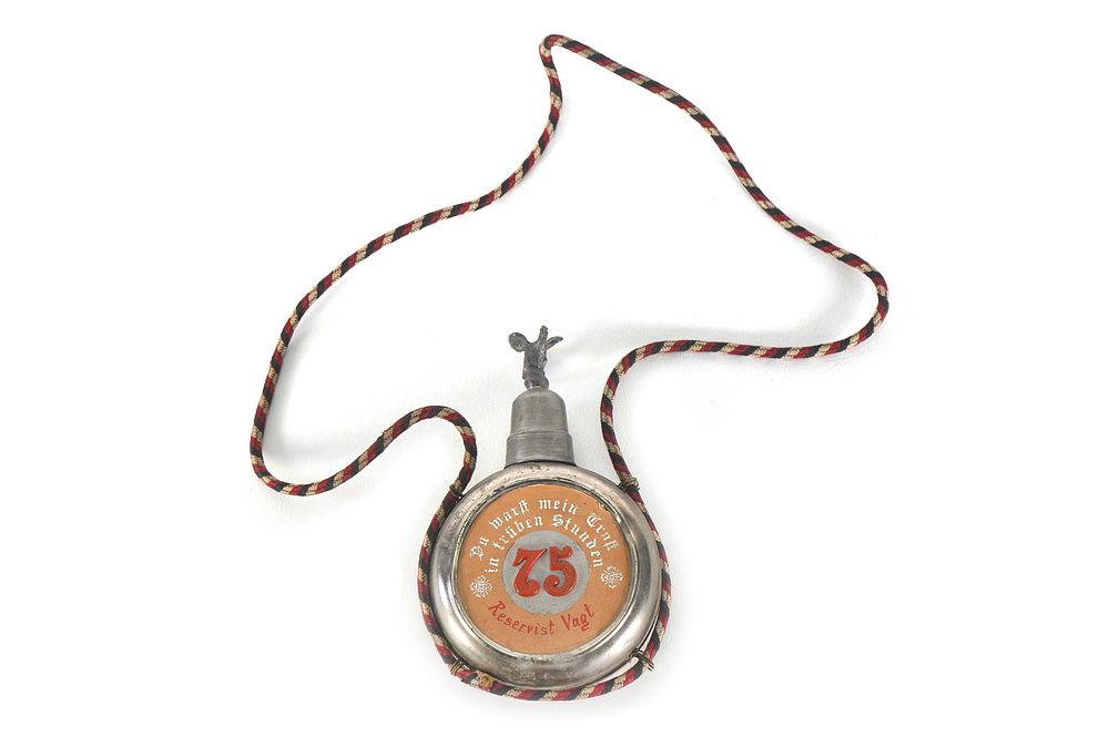 Lot 330: Pre-WWI German Named Soldier Officer Flask