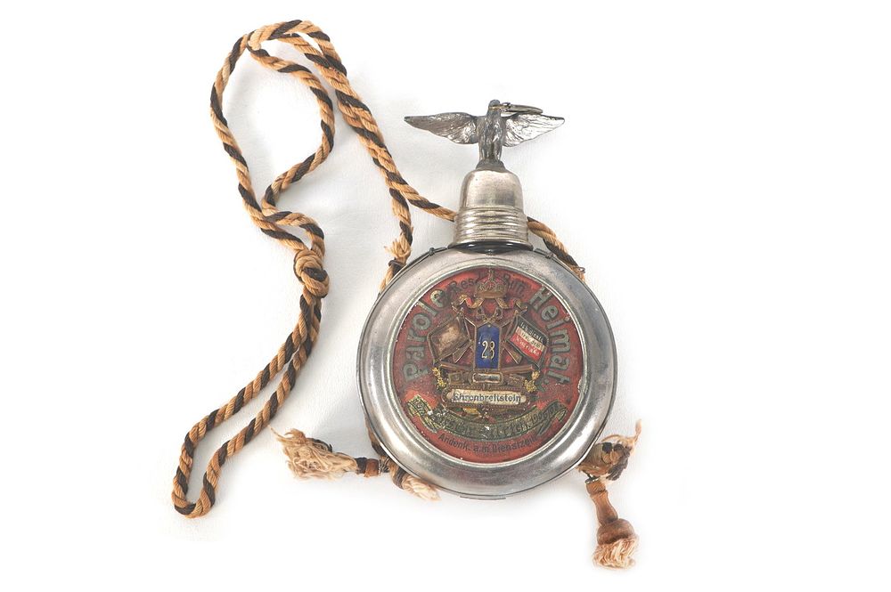 Lot 334: 1906-1908 Pre-WWI Named German Military 28th Regiment Flask