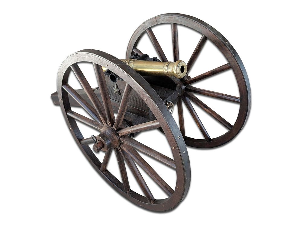 Lot 342: Brass Cannon 21" Barrel US with Eagle Huge