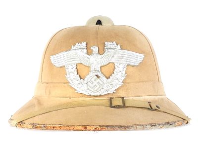 World War II German Navy Kriegsmarine Pith Helmet. World War II German Navy Kriegsmarine pith 