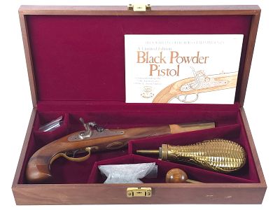 Harley Davidson V Twin Anniversary Black Powder Pistol. Harley Davidson V-Twin Anniversary black 